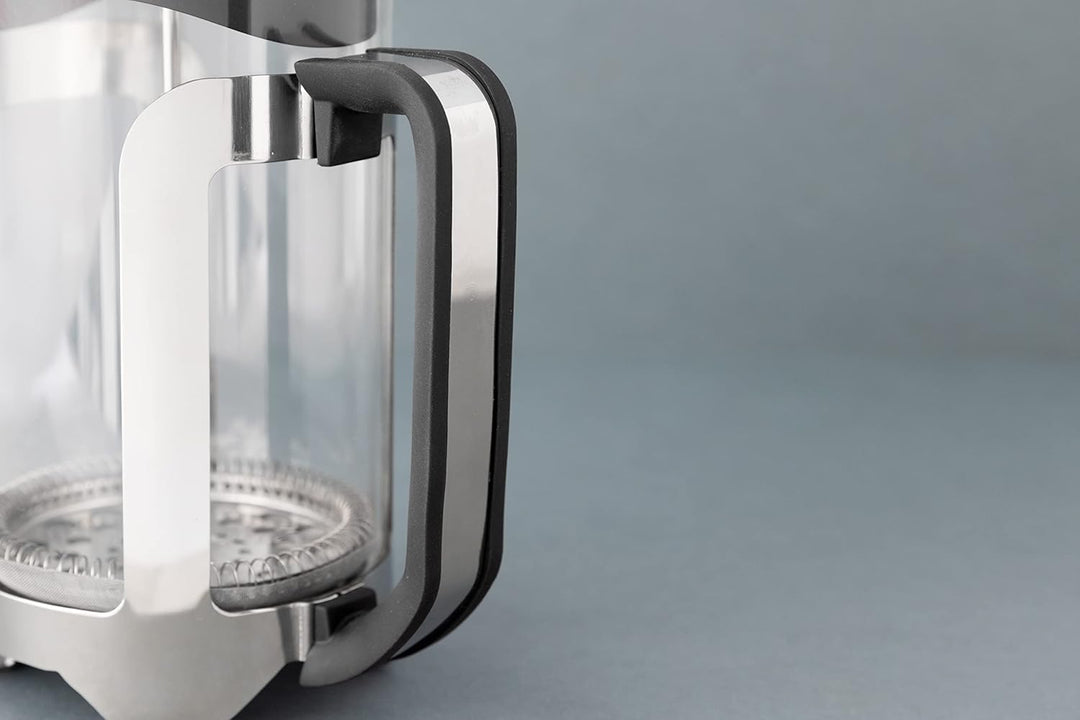 La Cafetière Roma Kaffeebereiter aus Edelstahl, 8 Tassen, silberfarben, in Geschenkverpackung, Silbe