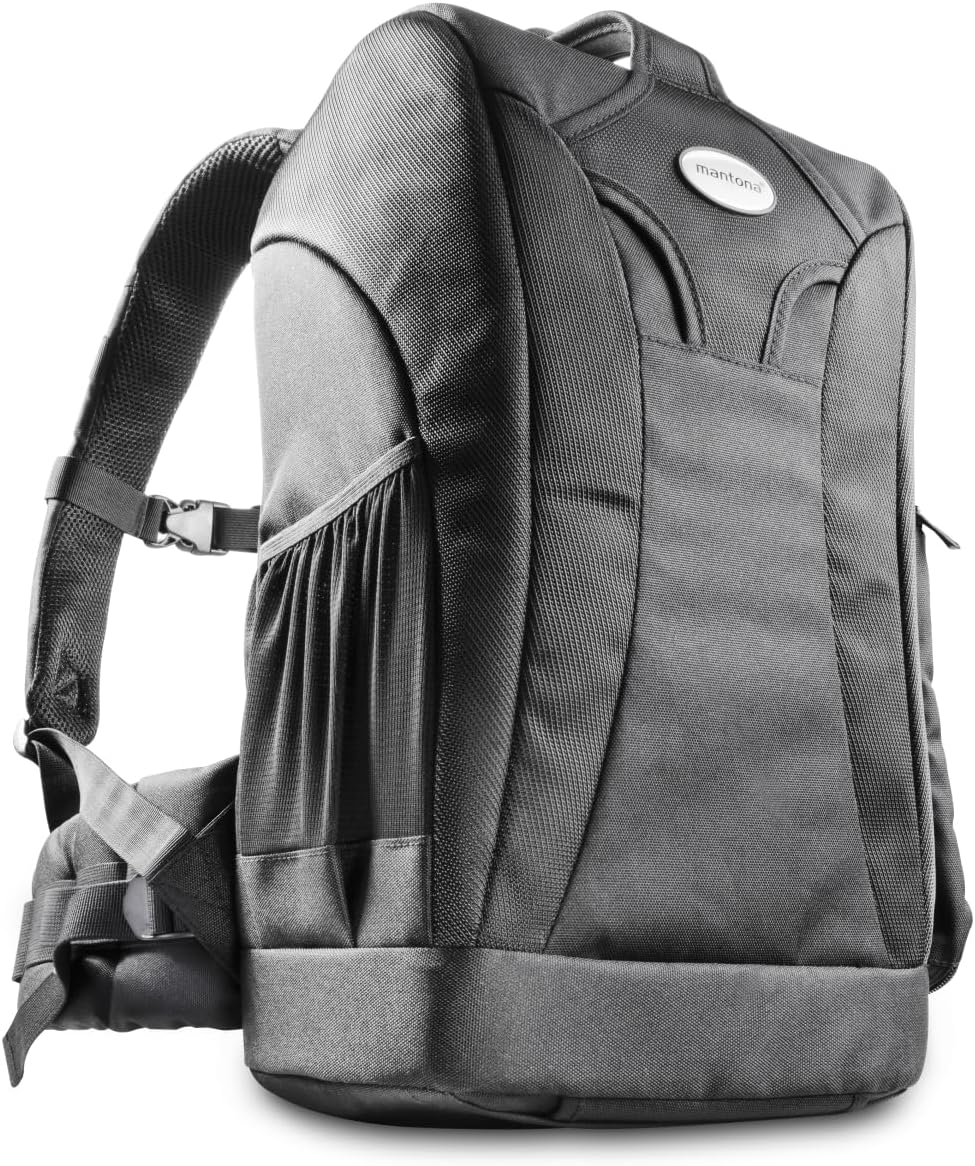 Mantona Scout Trekking 2 in 1 Set (inkl. Trekking Fotorucksack und Kamerastativ Scout 142 cm, geeign