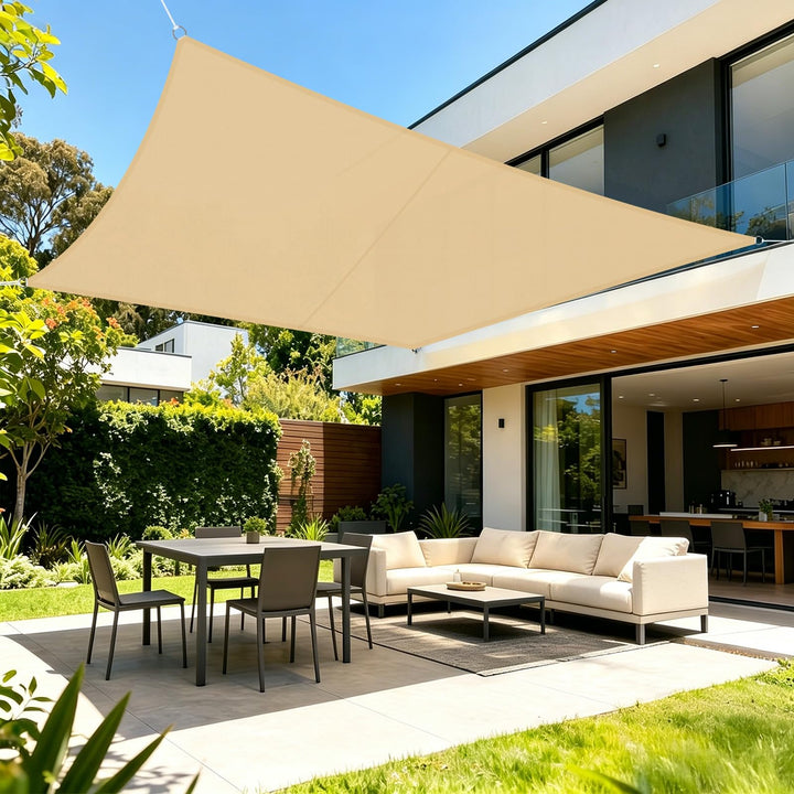 LOVE STORY Sonnensegel Wasserdicht 2.5x2.5m Segeltuch UV95% für Terrasse | 160g/m² PES Segel,Quadrat