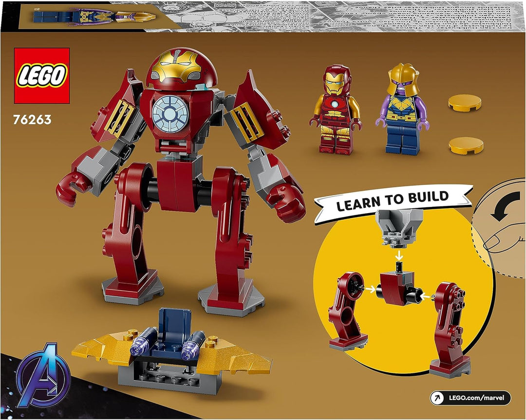 LEGO Marvel Iron Man Hulkbuster vs. Thanos Set für Kinder ab 4 Jahren, Superhelden-Action basierend