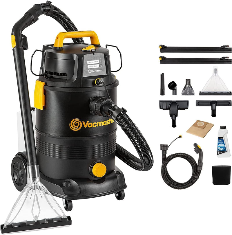 Vacmaster VK1330PWR 1300W 30L 3-in-1 Waschsauger Nass Trockensauger mit Dual-Tank-Design Bodenreinig