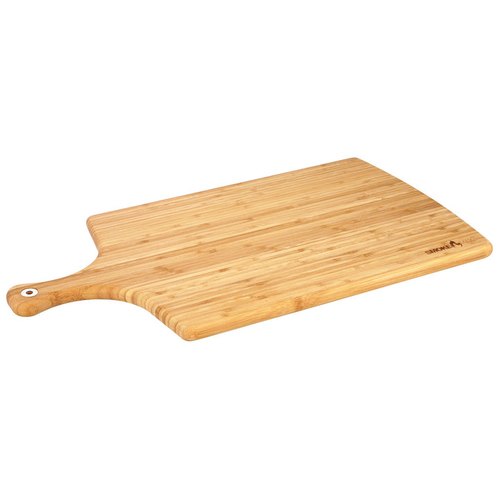 smokemax® L Plate Servierbrett (ca. 59x33x2cm), Schneidebrett, Designbrett aus natürlichen Bambushol