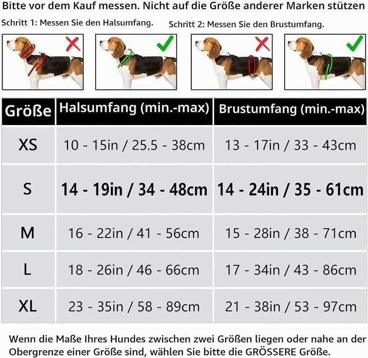 HEELE Hundegeschirr, Hundegeschirre kleine Hunde mit Griff reflektierendes Hundegeschirr gepolsterte