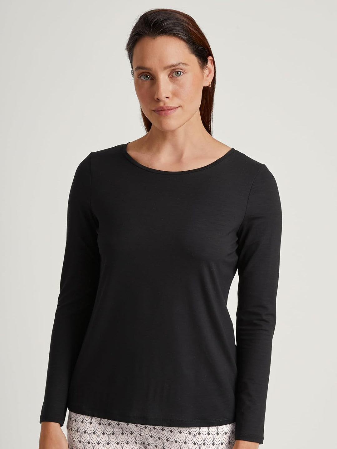 CALIDA Favourites Shirt, 3/4-Arm Damen 36-38 Schwarz, 36-38 Schwarz
