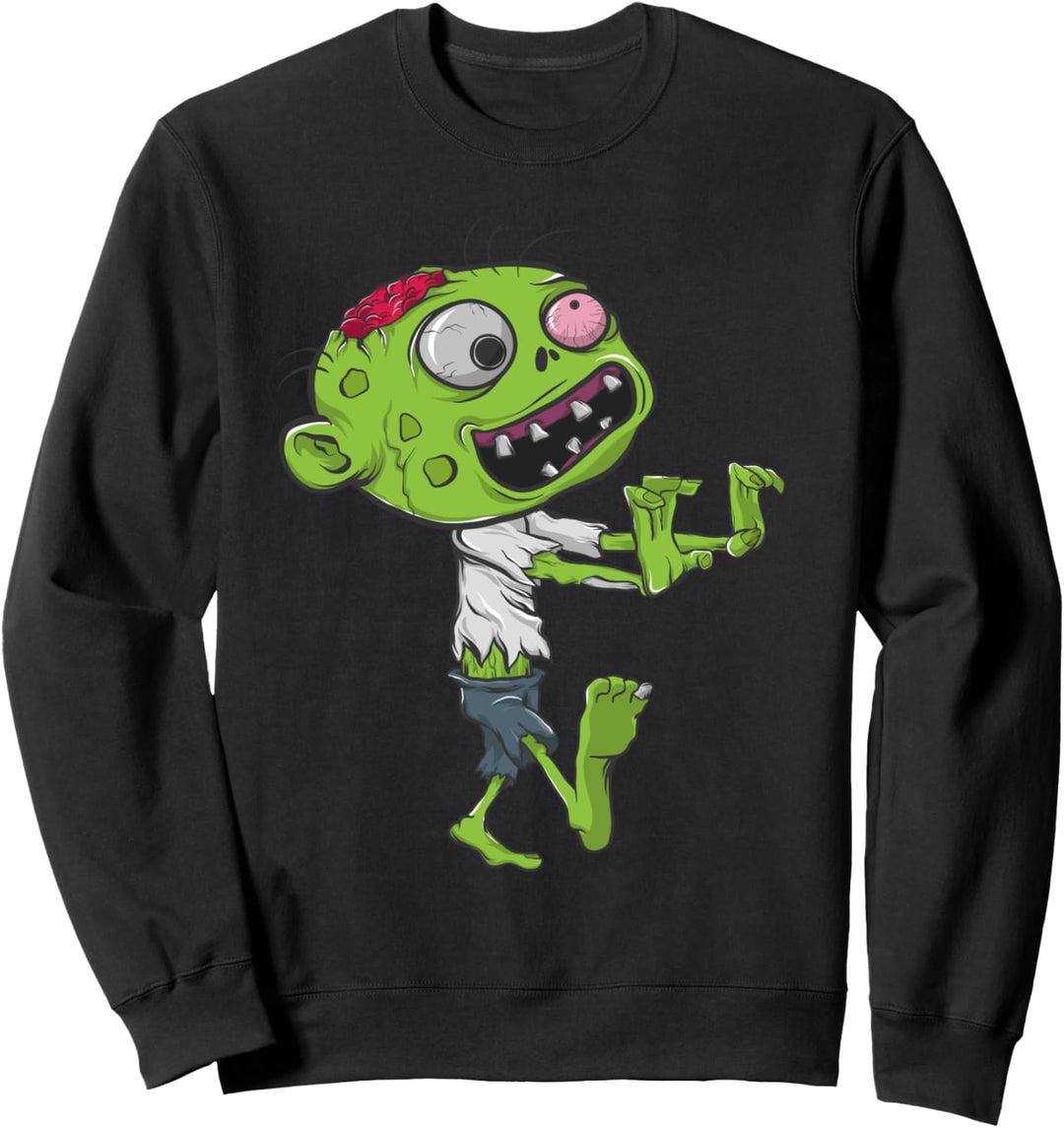 Zombie auf der Suche nach Gehirnen Lustiger Sweatshirt