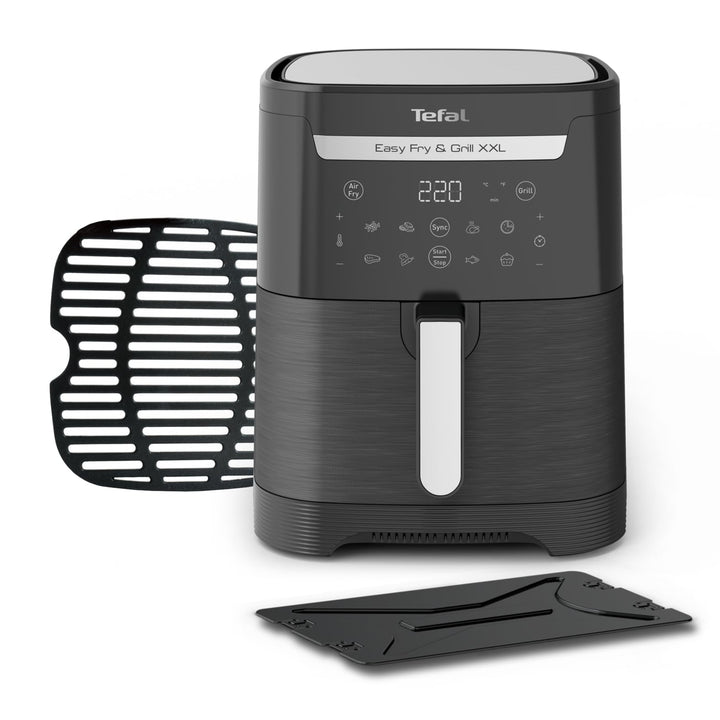 Tefal EY8018 Easy Fry & Grill XXL 2-in-1 Heissluftfritteuse, Air Fryer und Grill, Flexcook-Einsatz f