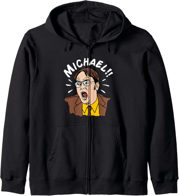 The Office Dwight schreit Michael! Kapuzenjacke