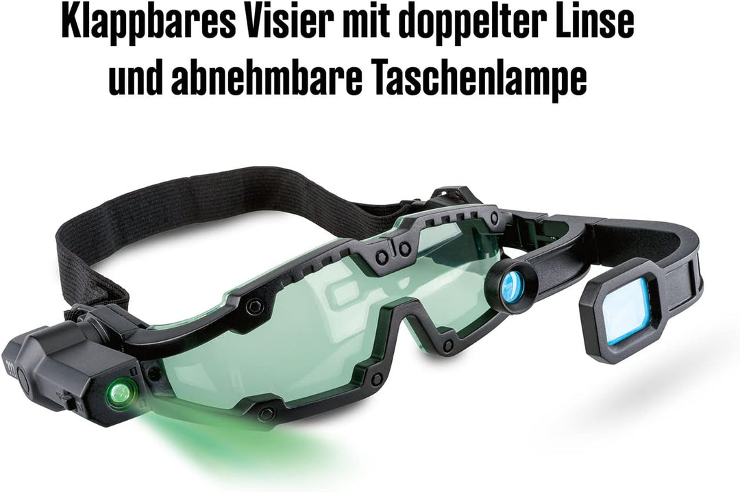 Die drei ??? Agenten-Brille von KOSMOS, mit integrierter Doppel-LED zur Beleuchtung im Dunkeln, Visi