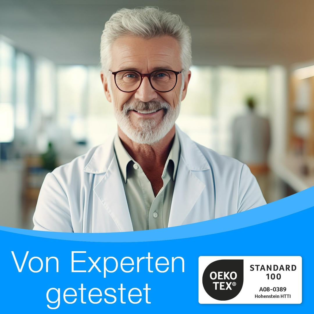 maxVitalis Rückenkissen Bett/Sofa mit Abnehmbarer Nackenrolle und Seitentasche, Rückenstützkissen mi