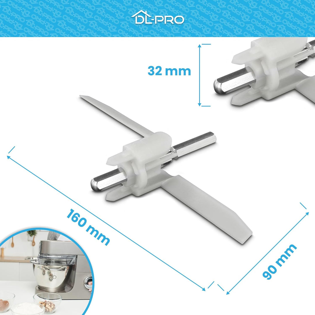 DL-pro 2 x Mitnehmer 155mm für Bosch 630760 00630760 MUM5 MUMS MUMV MUZ5 HomeProfessional VeggieLove