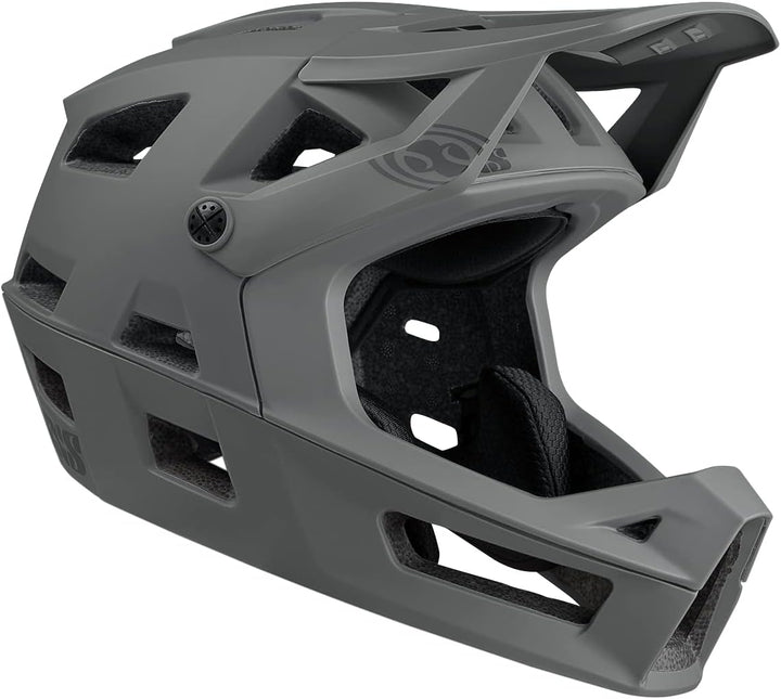 IXS Enduro MTB-Helm Trigger FF MIPS Olive Graphit L (58-62cm), Graphit L (58-62cm)