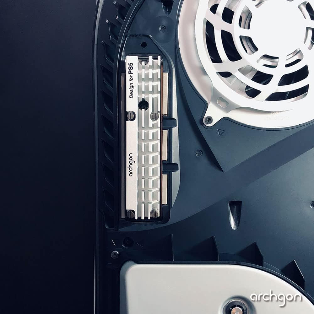 Archgon M.2 SSD Kühlkörper für PCIe NVMe 2280/22110 Kühler für PS5, Workstation, Server, Rugged Comp
