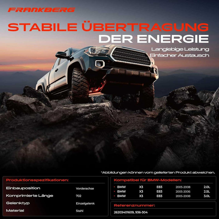 Kardanwelle Gelenkwelle Antriebswelle Vorne L=ca. 702MM für X3 E83 2.0L 2.5L 3.0L 2004-2008 26203401