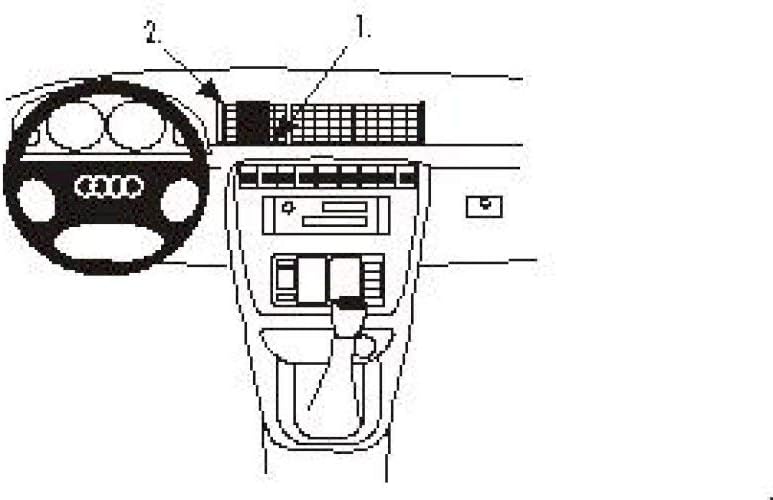 Brodit 852169 ProClip Halterung, schwarz