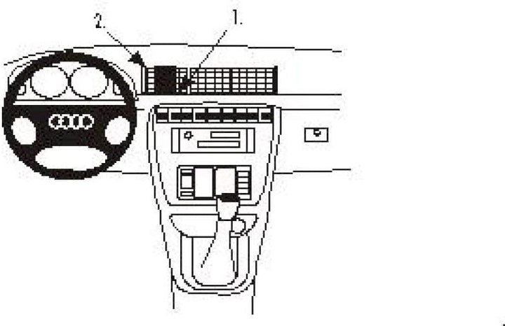 Brodit 852169 ProClip Halterung, schwarz