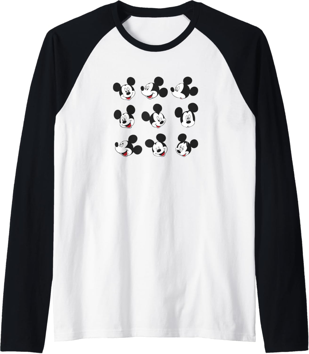 Disney Mickey And Friends Mickey Mouse Faces Grid Raglan