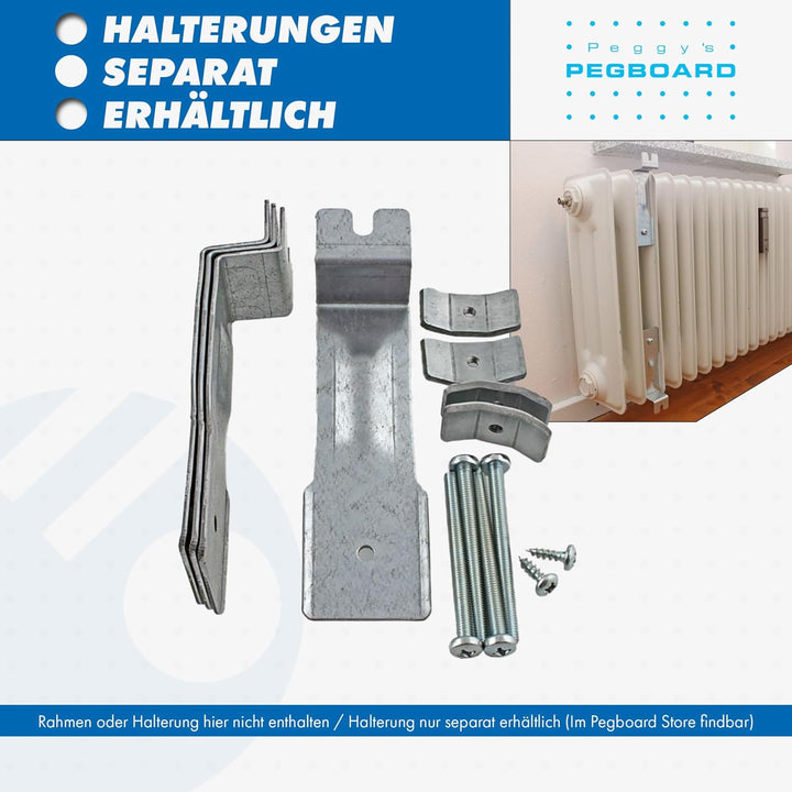 Pegboard Holzlochplatte Valencia 122 x 61 cm für Heizkörperverkleidung