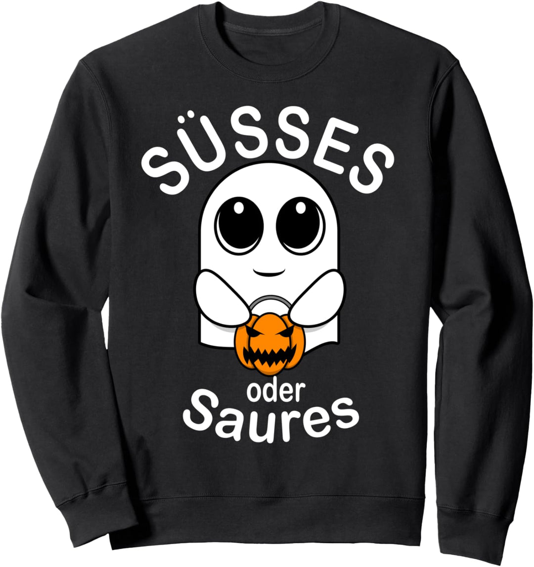 Süsses oder Saures Gespenst Halloween Sweatshirt