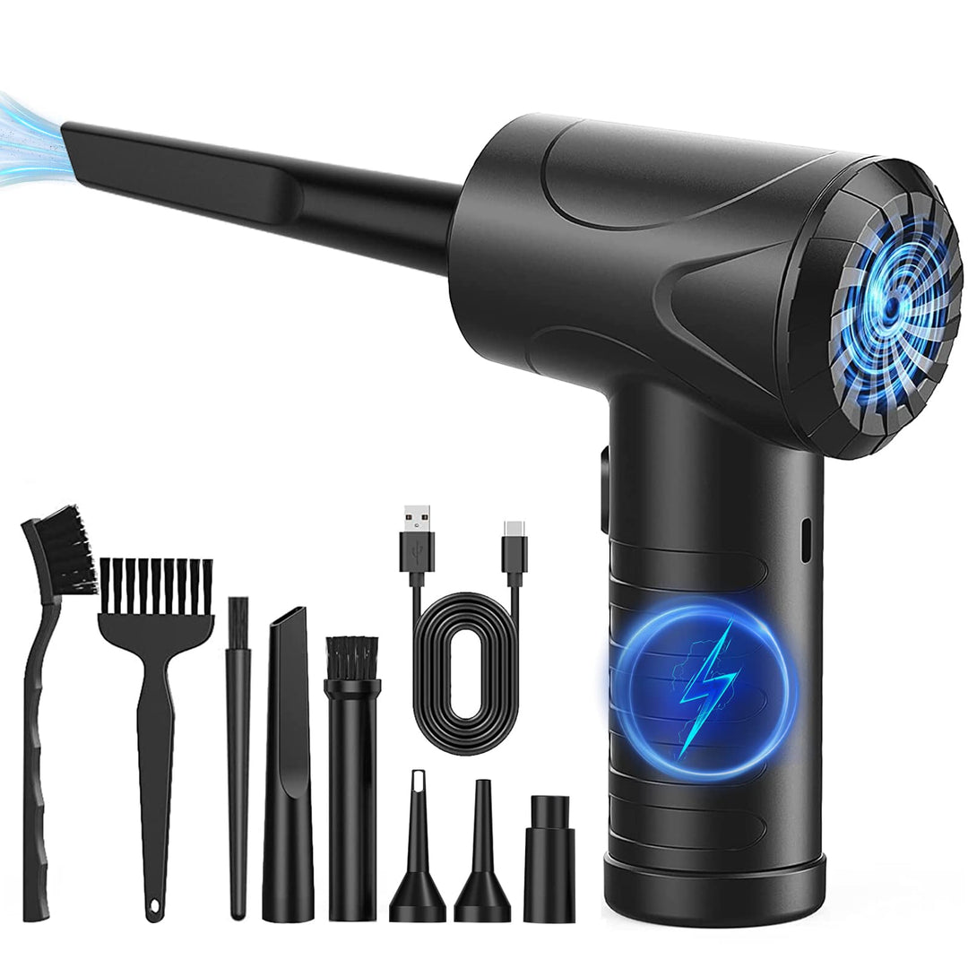 Elektrische Staubgebläse, 3-Gang 91000 U/min Compressed Air Duster, USB Wiederaufladbar Druckluftspr