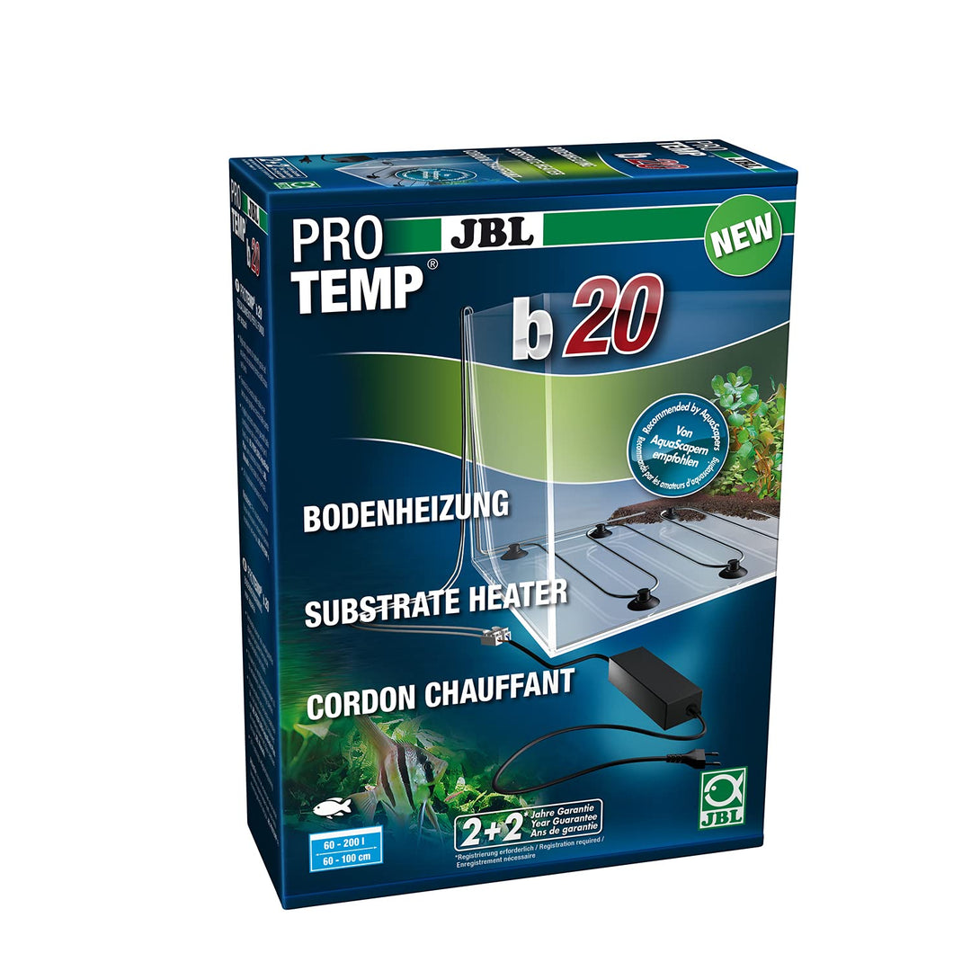 JBL PROTEMP b20 Bodenheizung für Süsswasser-Aquarien, 60-200 l, 20 W, 60-200 l