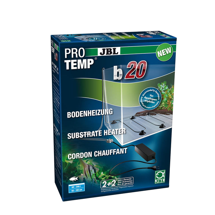 JBL PROTEMP b20 Bodenheizung für Süsswasser-Aquarien, 60-200 l, 20 W, 60-200 l