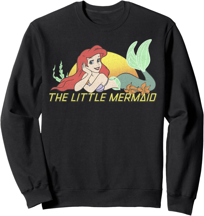 Disney The Little Mermaid Ariel Sunset Title Portrait Sweatshirt