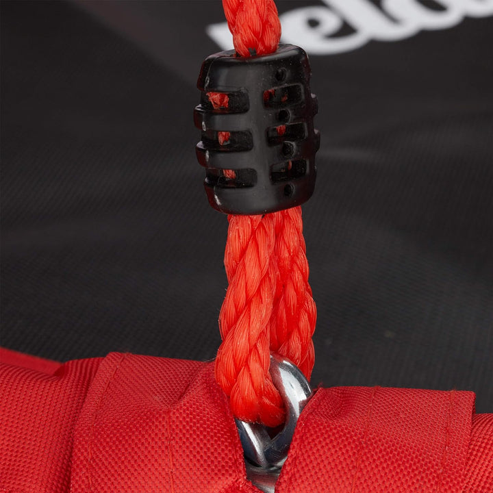 Relaxdays Unisex – Erwachsene, rot Nestschaukel, rund, für Kinder & Erwachsene, verstellbar, Ø 90 cm
