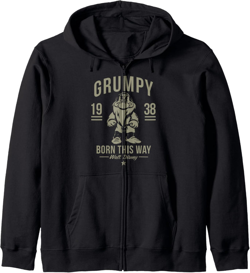 Disney Snow White Grumpy Born This Way 1938 Kapuzenjacke