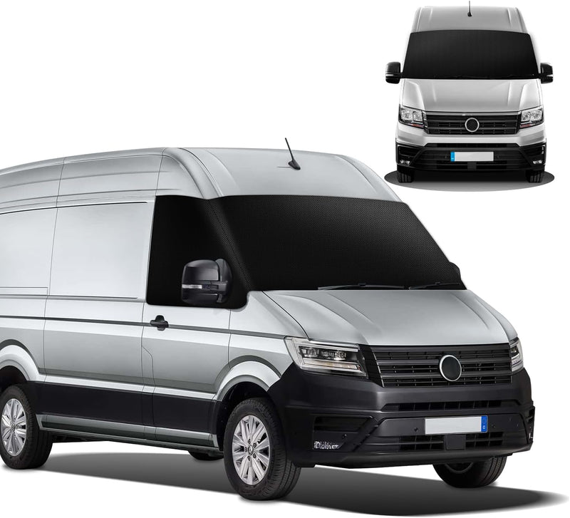 MaxEarn für VW Crafter Auto Windschutzscheiben Abdeckung, 600D Wasserdicht Sonnenschutz Frontscheibe