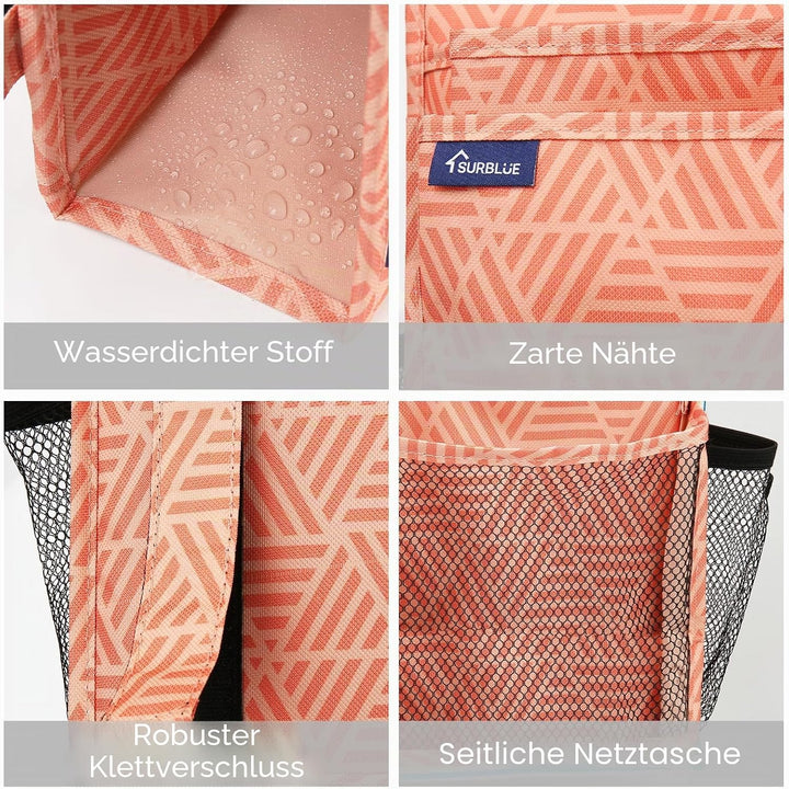 Surblue Nachttisch Caddy Hängebett Organizer Aufbewahrungstasche Tasche für Etagen-und Krankenhausbe
