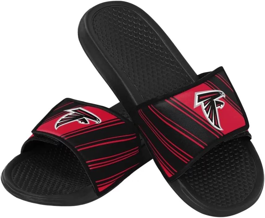 Fanatics Foco NFL Team Legacy Slides Badelatschen 40/41 EU Atlanta Falcons, 40/41 EU Atlanta Falcons