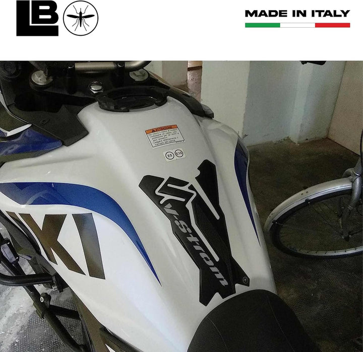 LABELBIKE 3D Aufkleber Motorrad Tankpad kompatibel mit Suzuki | V-Strom 650 2017-2025, Harzschutz, K