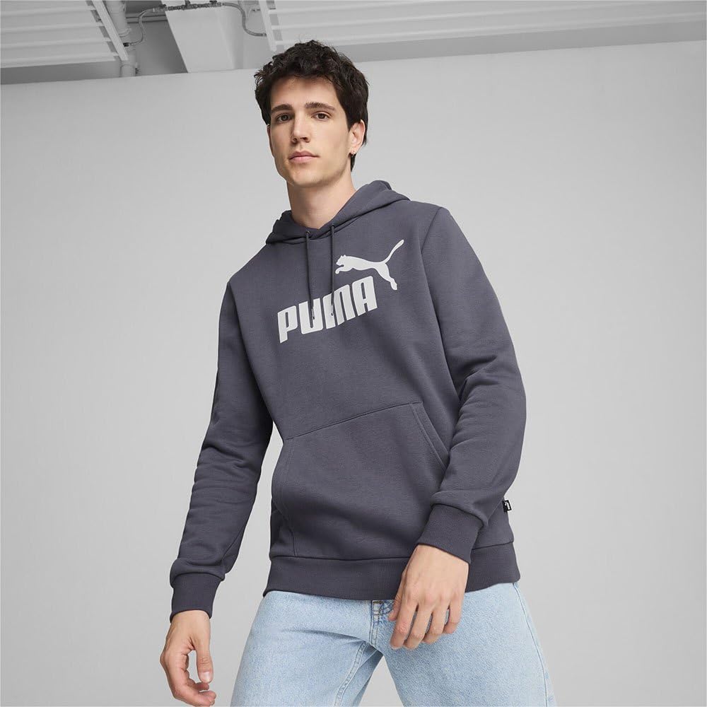 PUMA Herren ESS Big Logo Hoodie FL (S) Sweat M Galaktisches Grau, M Galaktisches Grau
