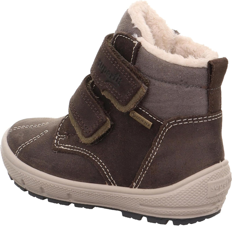Superfit Baby-Jungen Groovy Warm Gefütterte Gore-tex Schneestiefel 27 EU Braun Grau 3000, 27 EU Brau