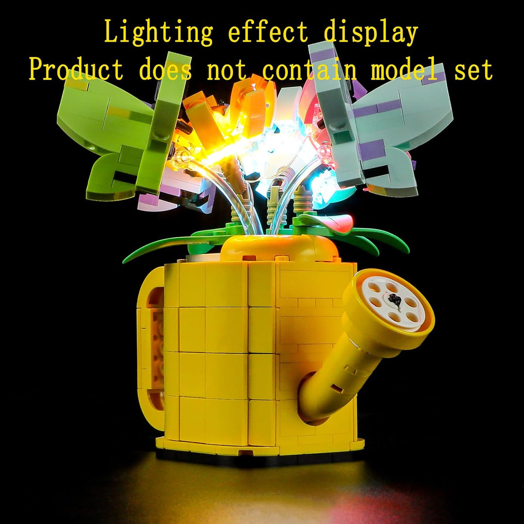 GEAMENT LED Licht-Set Kompatibel mit Lego Giesskanne mit Blumen (Flowers in Watering Can) - Beleucht