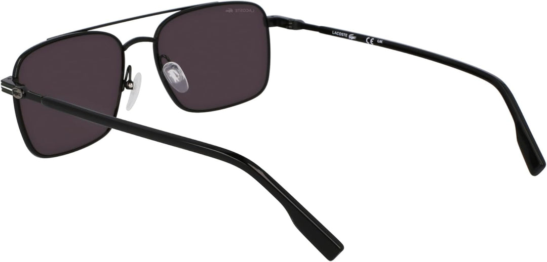 Lacoste Unisex Lacoste Brille Sunglasses (1er Pack) 58/17/145 001 Black, 58/17/145 001 Black