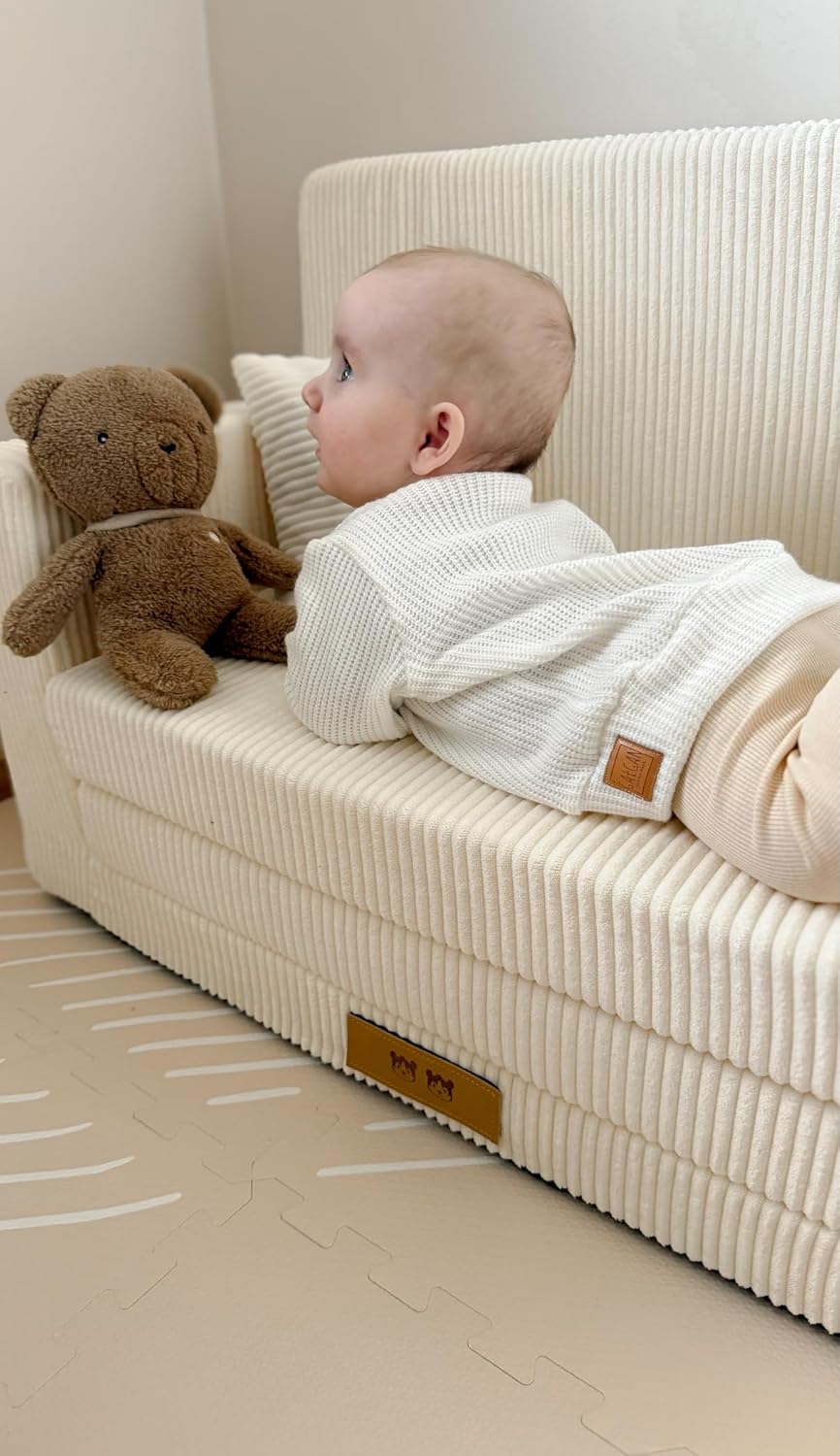 Flumi Personalisierte Kindercouch Kinder Sessel Sofa Schlafsofa jugendzimmer mit Gravur KINDERNAME S