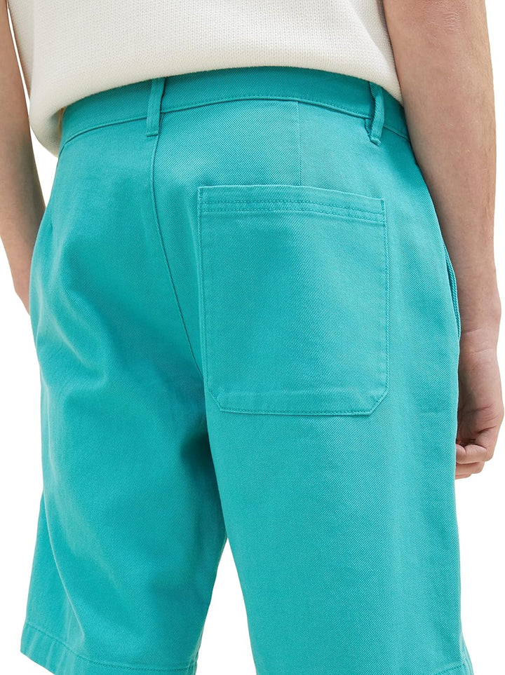 TOM TAILOR Denim Herren Regular Fit Chino Shorts, 31044 - Deep Turquoise