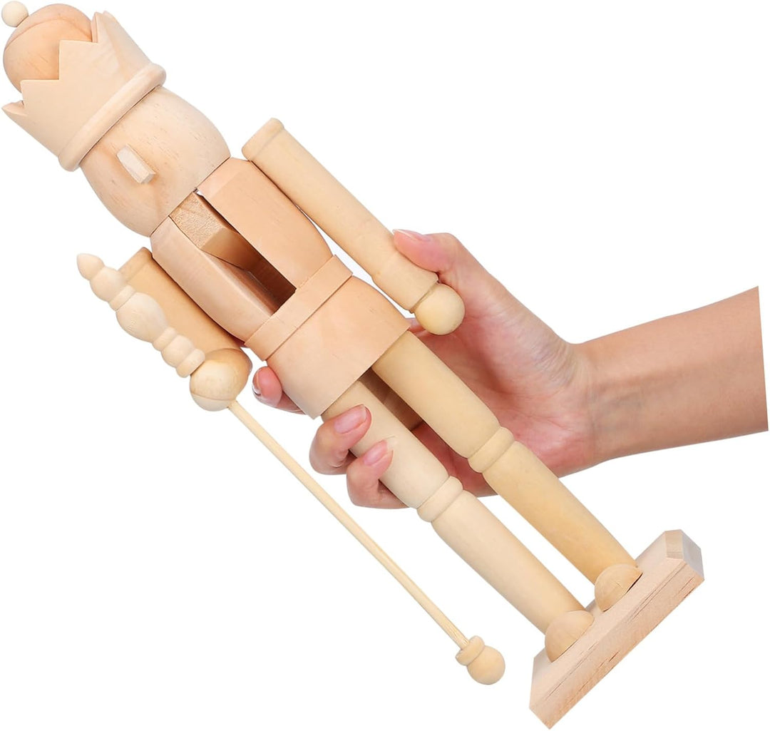 Garneck Selbstgemacht Nussknacker Holz Rohling 38cm Unbemalt Weihnachtsdeko Bastelset Für Kreative H