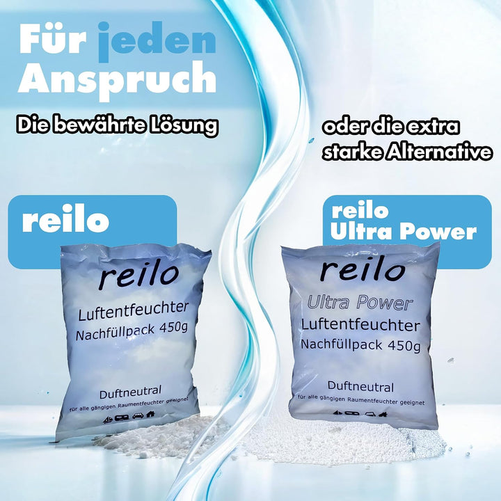 12x 450g Ultra Power Luftentfeuchter Granulat, Raumluftentfeuchter im Vliesbeutel, Nachfüllpacks für