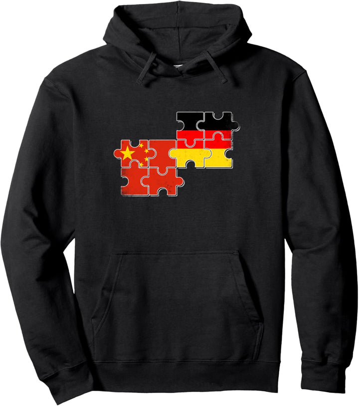 China Deutschland Flagge Deutsch Chinese Pullover Hoodie