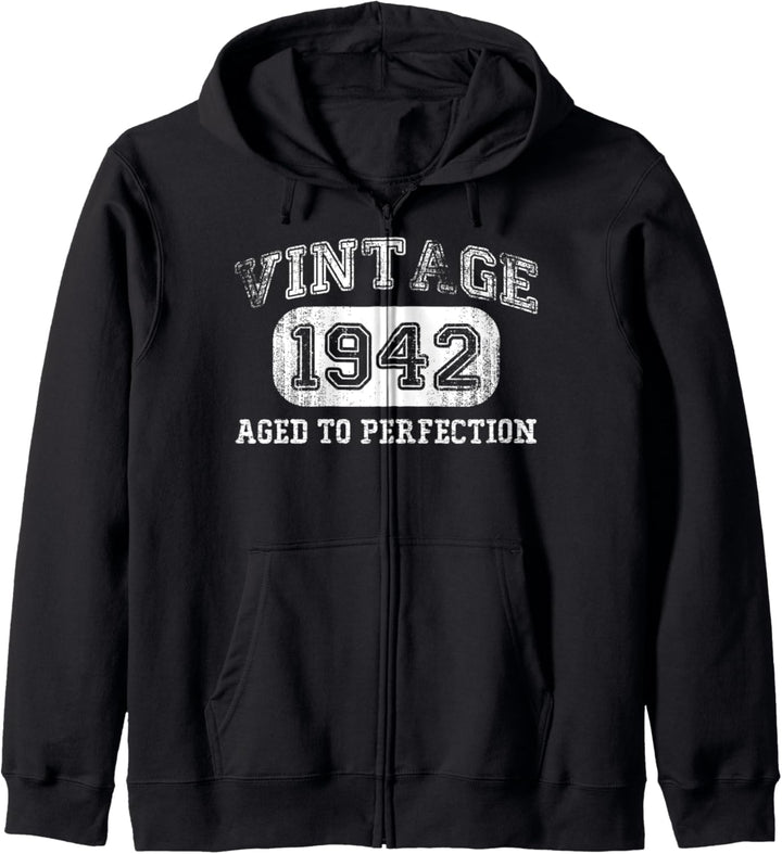 Vintage-Geschenk zum 80. Geburtstag von 1942 Kapuzenjacke
