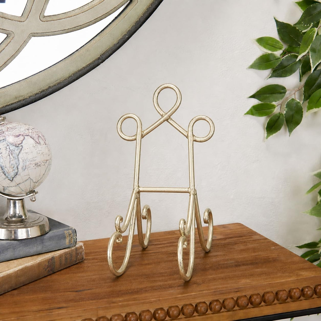 Deco 79 Traditional Metal Easel Staffelei, Eisen, braun, 5" x 8" x 9" 5" x 8" x 9" Braun, 5" x 8" x