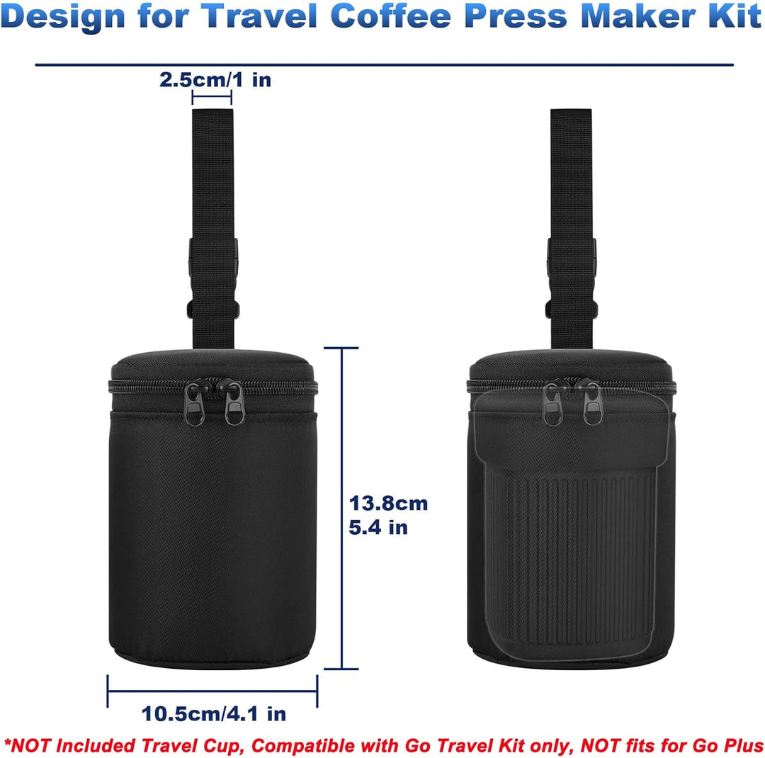 Cosmos Mini-Kaffeepresse-Maschine, Tragetasche, kompatibel mit Aeropress Go Reise-Kaffeepresse-Set,