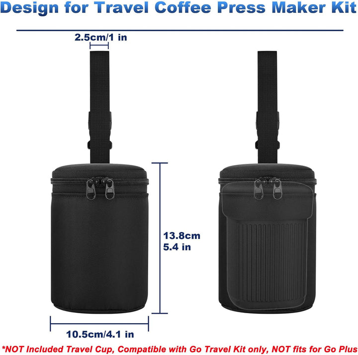 Cosmos Mini-Kaffeepresse-Maschine, Tragetasche, kompatibel mit Aeropress Go Reise-Kaffeepresse-Set,
