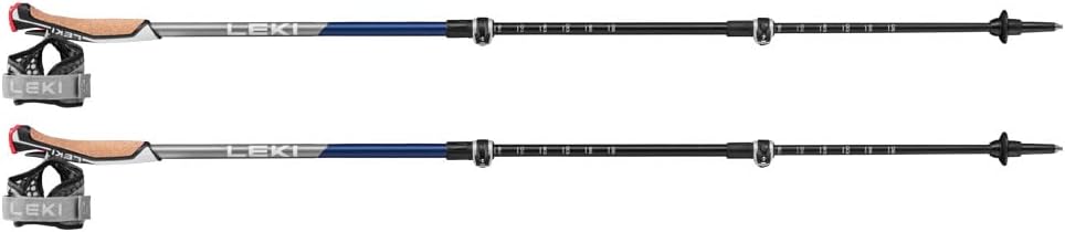 LEKI Traveller Carbon BLAU METALLIC 90-130 cm, 90-130 cm