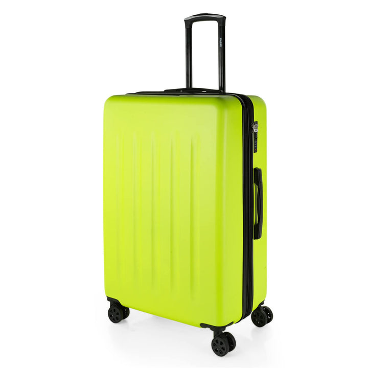 SKPAT Reisekoffer-Set, 4 Räder, Reisekoffer-Set, leicht, mit Zahlenschloss Pistaziengrün M, Pistazie