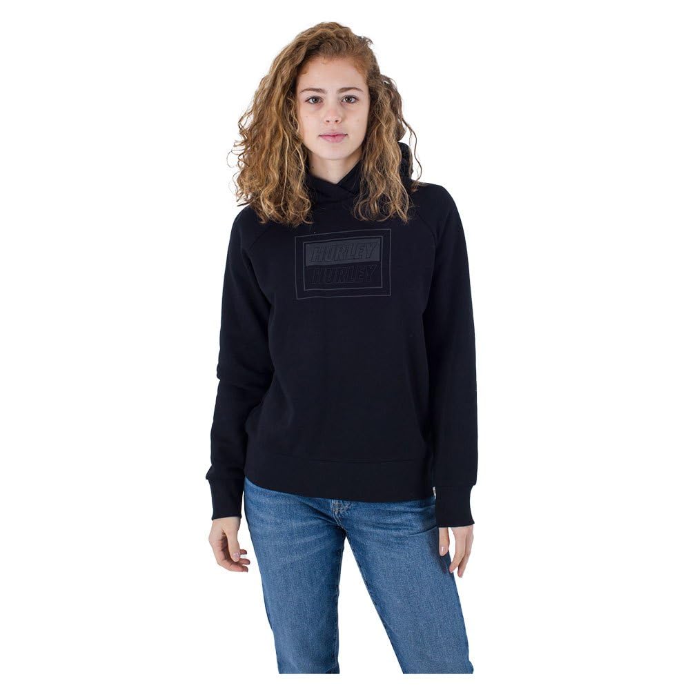 Hurley Damen DWR Wide Hood Fleece Hoodie M Schwarz, M Schwarz