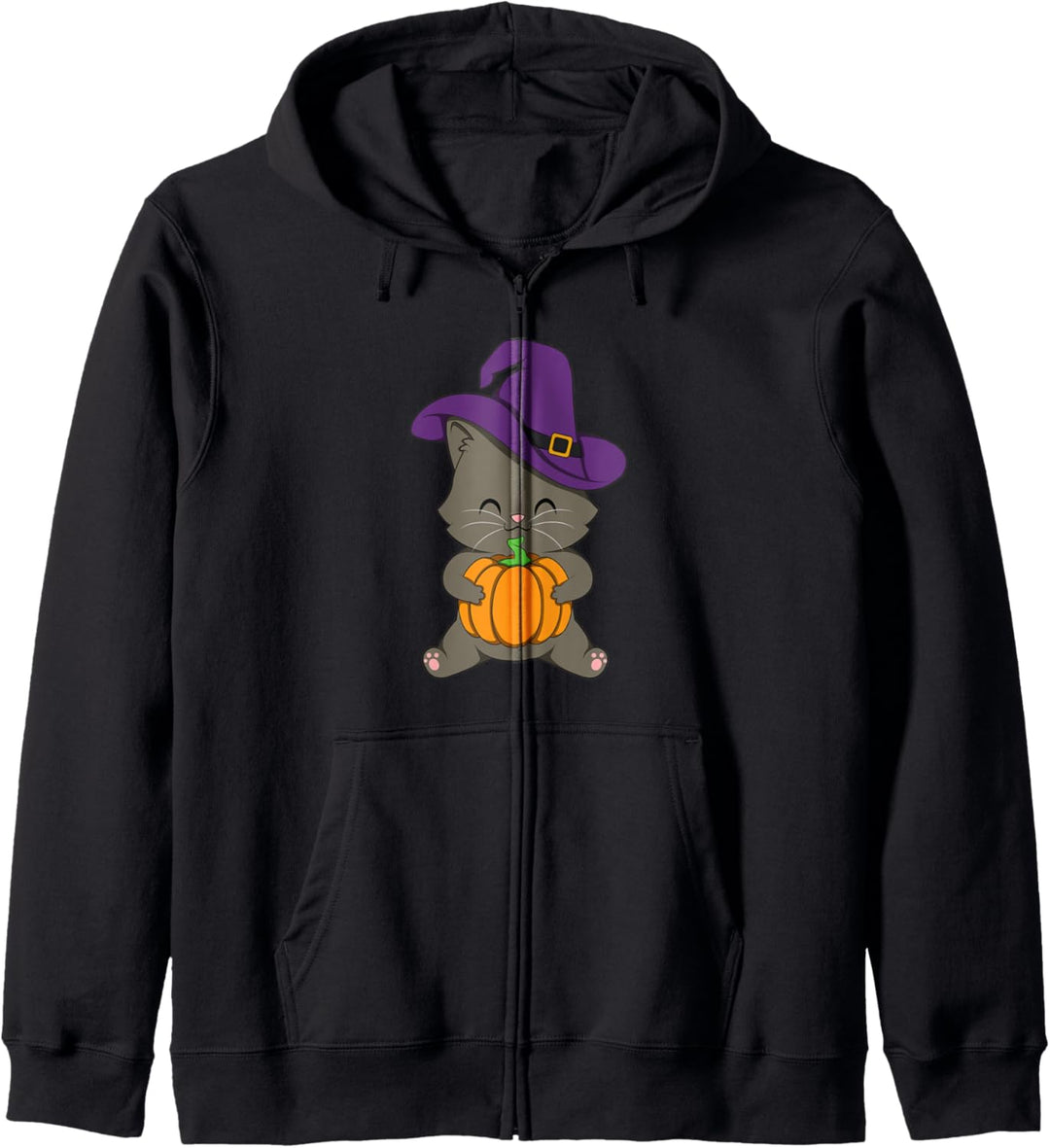 Welche Katze Halloween Kapuzenjacke