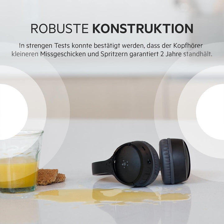 Belkin SoundForm Mini drahtloser Kinder-On-Ear-Kopfhörer mit integriertem Mikrofon zum Online-Lernen